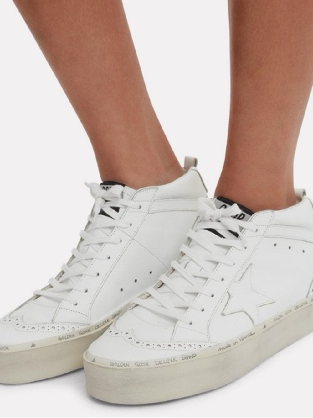 Golden Goose Hi Mid Star Sneaker in White - Size 36 - Picture 1 of 8